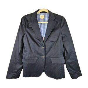 Brooks Brothers Roll-Up Cotton Blazer Nautical Academia‎ Luxury Career Prep 10